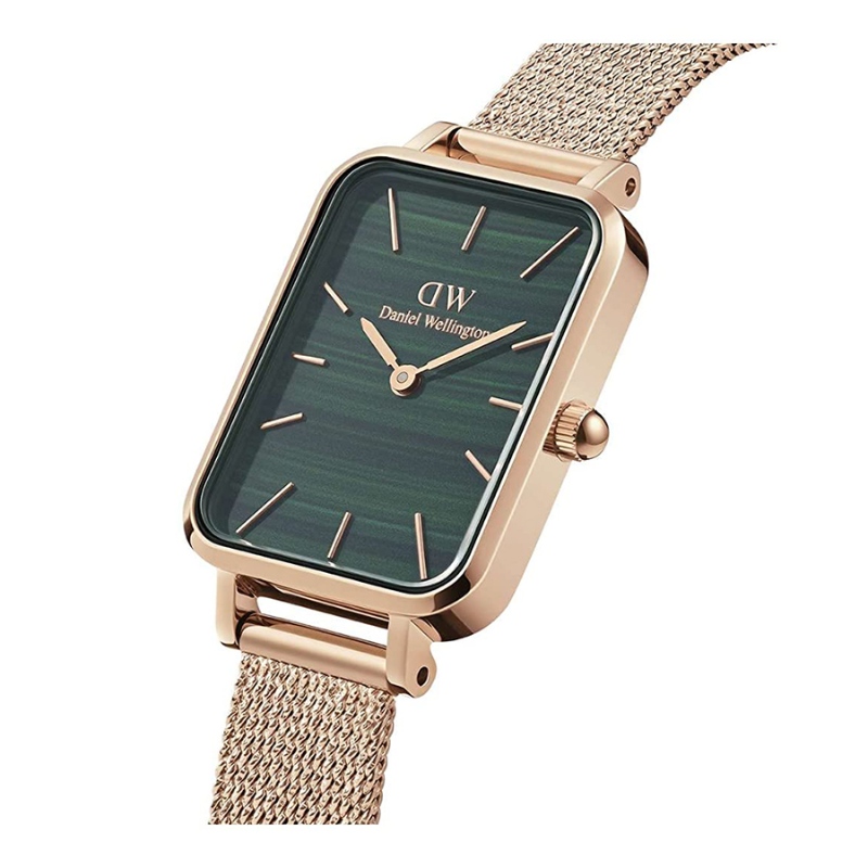 Daniel Wellington Analog Watch for Men/Women with White Dial & Rose Gold Mesh Strap