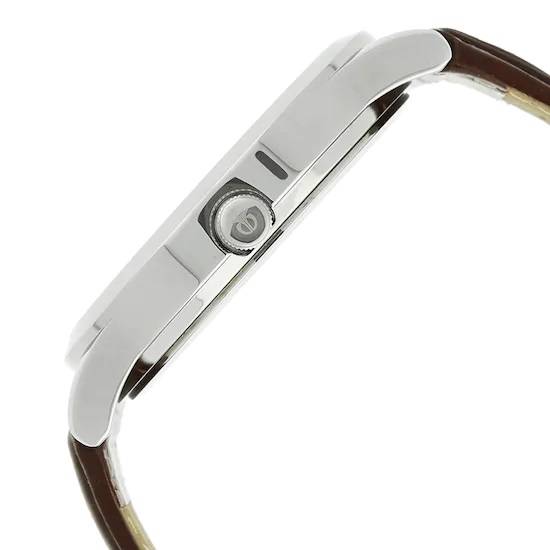 Titan Karishma Analog Watch for Men with Silver Dial & Brown Leather Strap