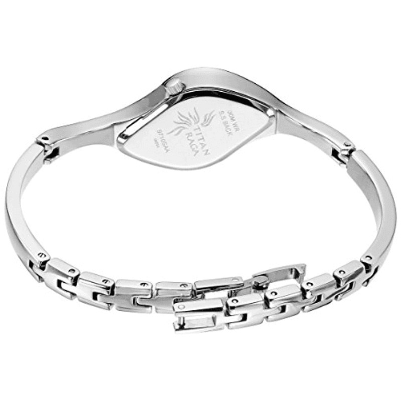 Titan Raga Analog Watch for Women with Blue Dial & Silver Stainless Steel Strap